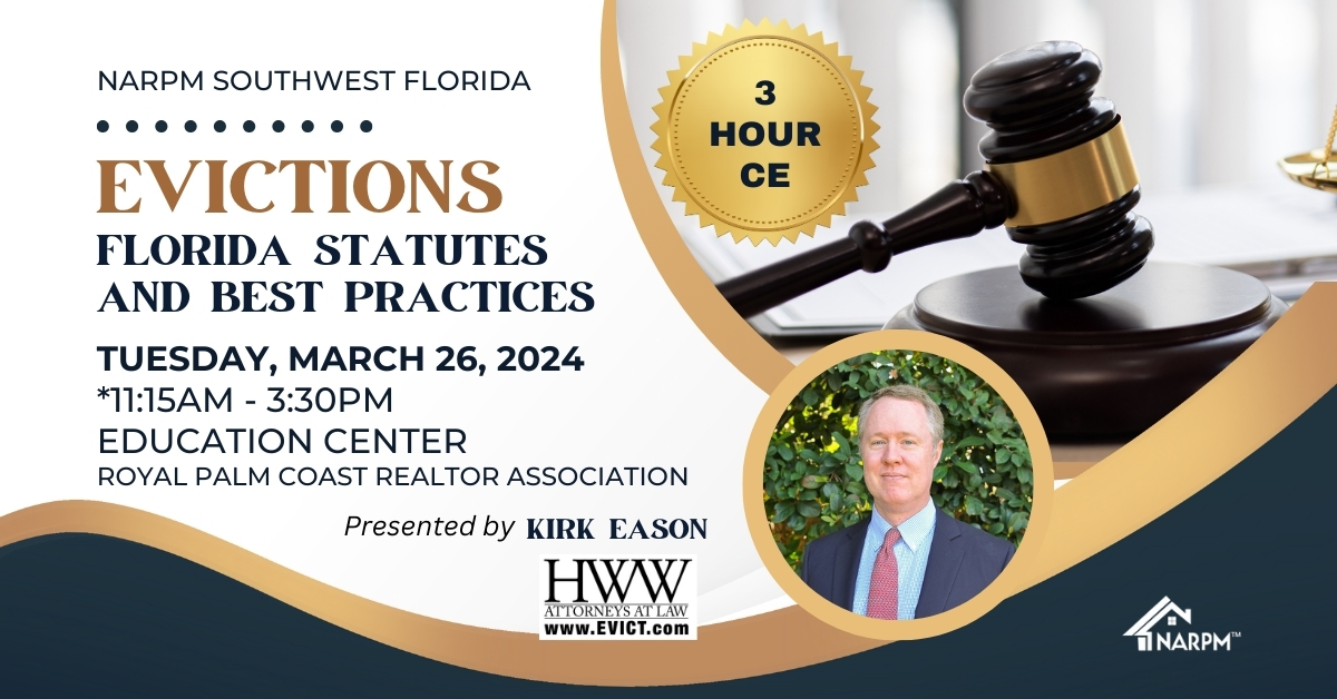 NARPM® SW FL Evictions March 2024